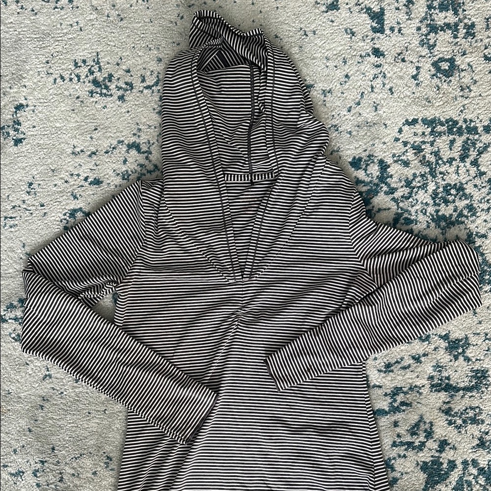 Striped Long Sleeve Hoodie